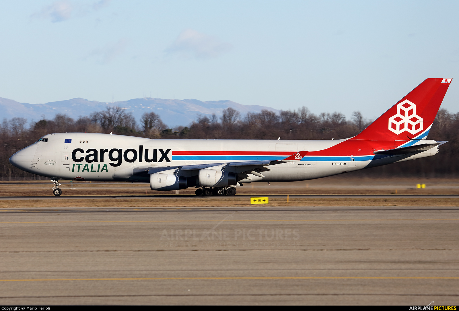 Cargolux Italia LX-YCV aircraft at Milan - Malpensa