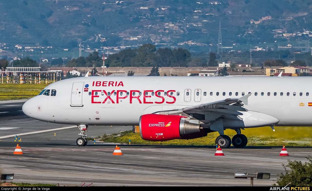 Iberia Express EC-LUC aircraft at Málaga