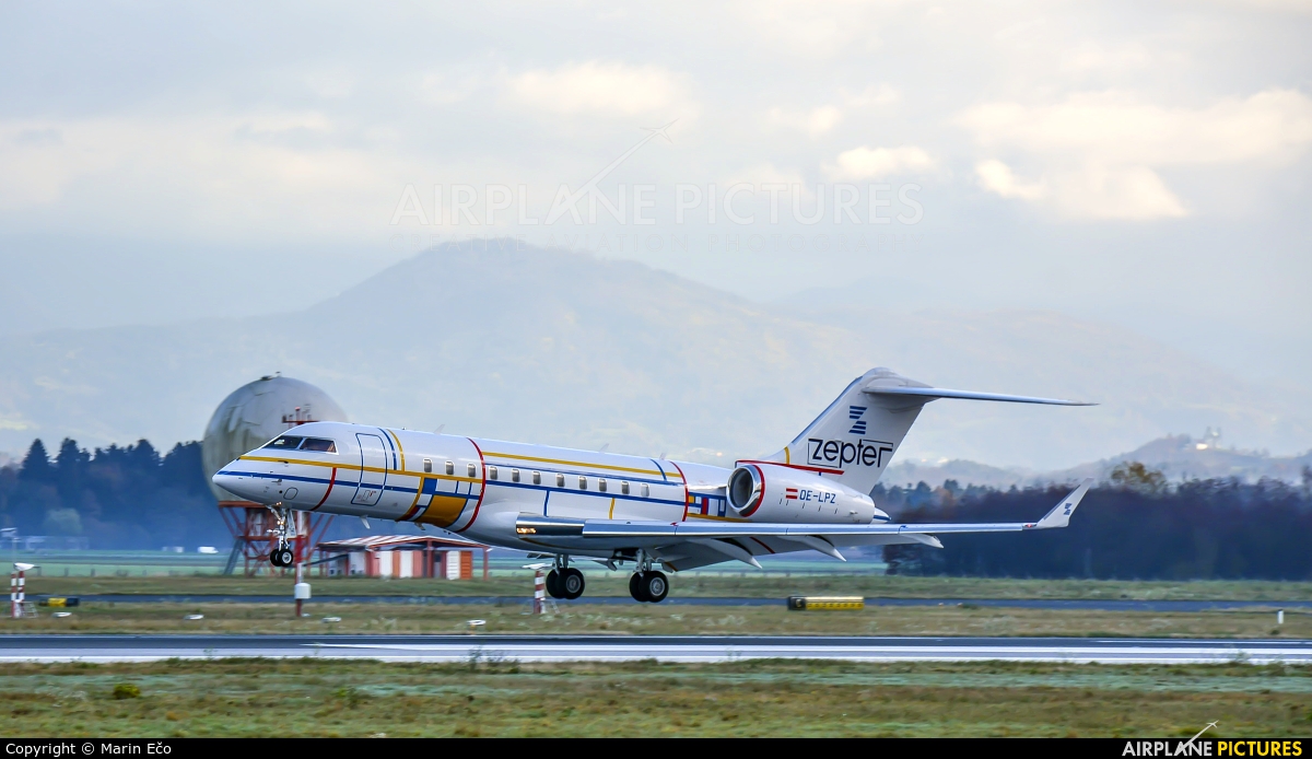 International Jet Management OE-LPZ aircraft at Ljubljana - Brnik