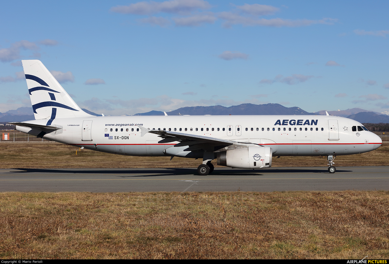 Aegean Airlines SX-DGN aircraft at Milan - Malpensa