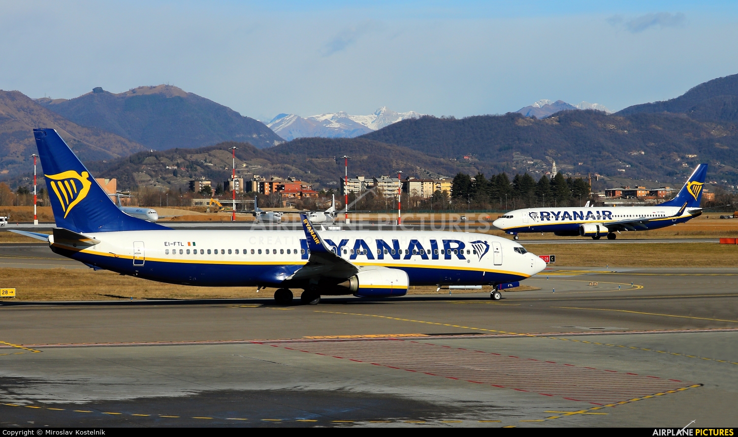 Ryanair EI-FTL aircraft at Bergamo - Orio al Serio
