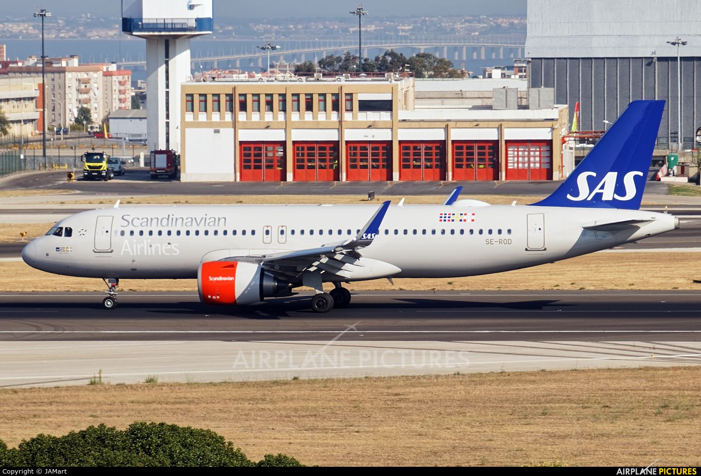 SAS - Scandinavian Airlines SE-ROD aircraft at Lisbon