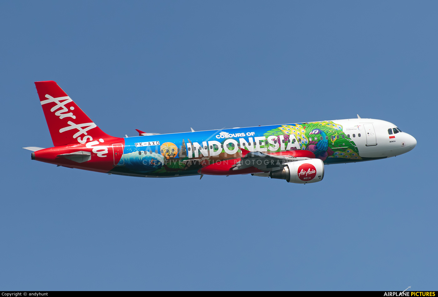 AirAsia (Indonesia) PK-AXD aircraft at Singapore - Changi