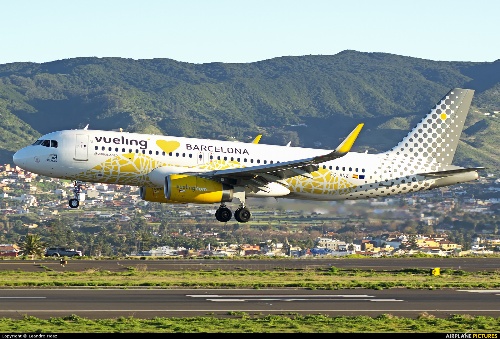 Vueling Airlines EC-MNZ aircraft at Tenerife Norte - Los Rodeos