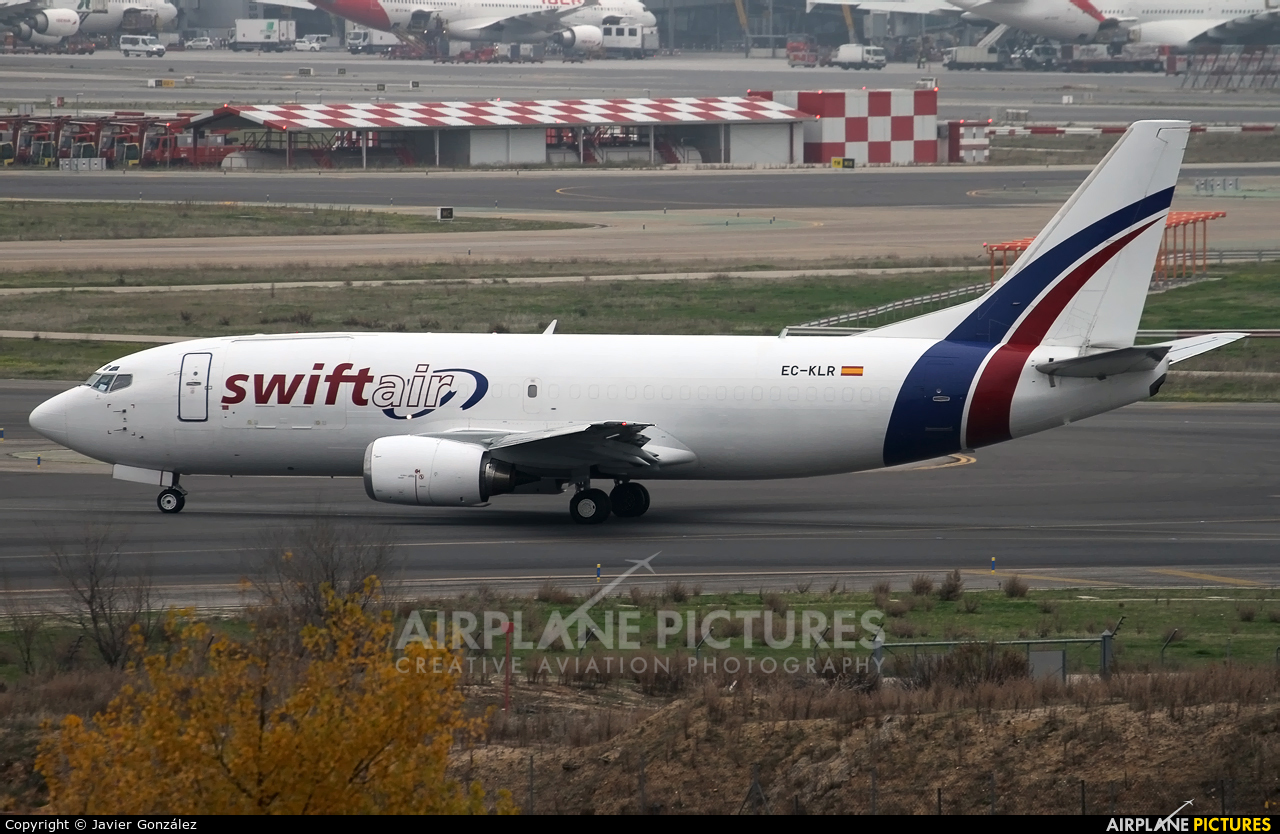 Swiftair EC-KLR aircraft at Madrid - Barajas