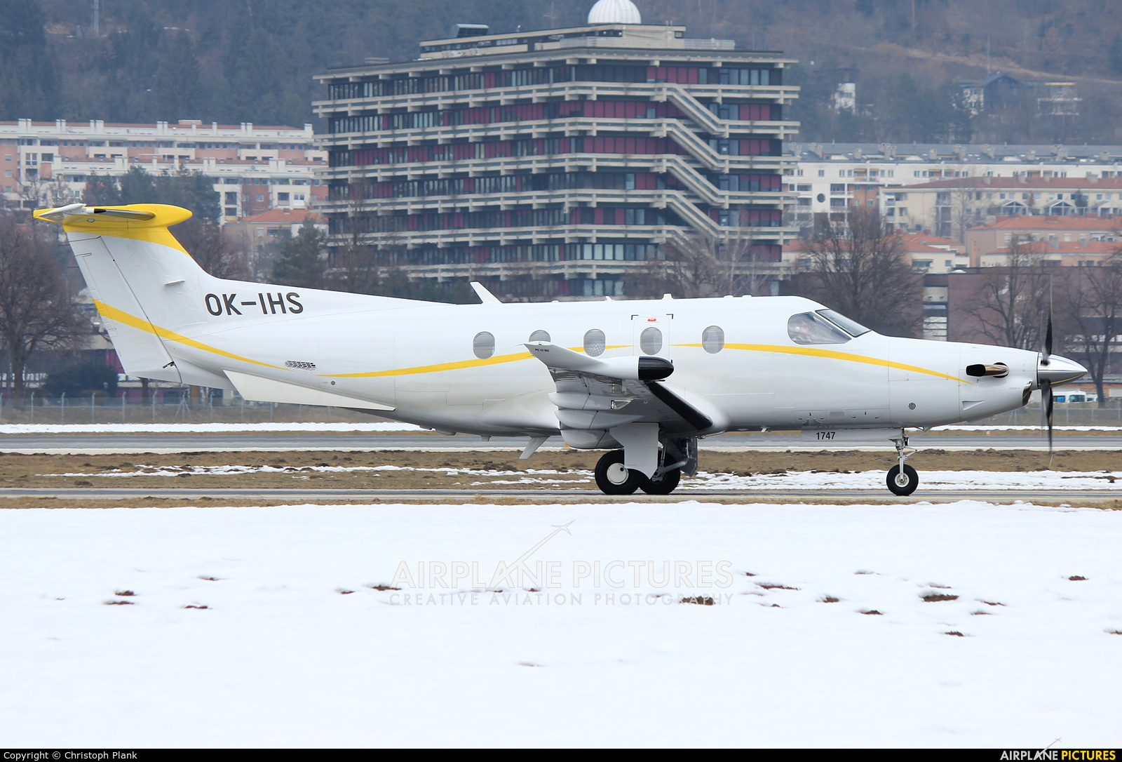Private OK-IHS aircraft at Innsbruck