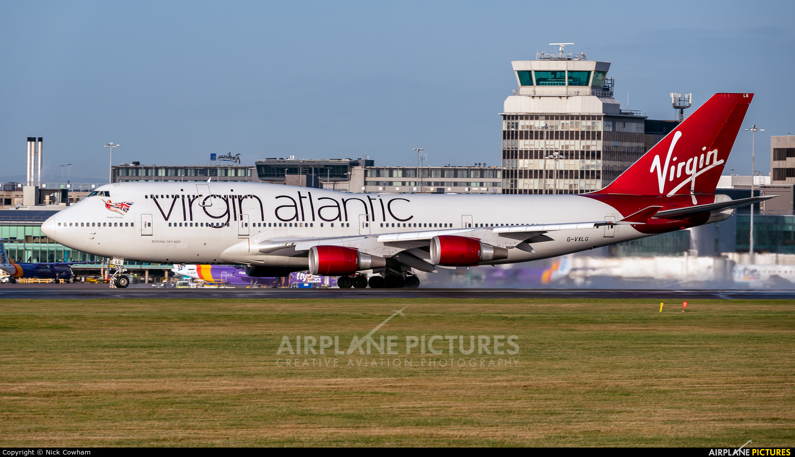 Virgin Atlantic G-VXLG aircraft at Manchester