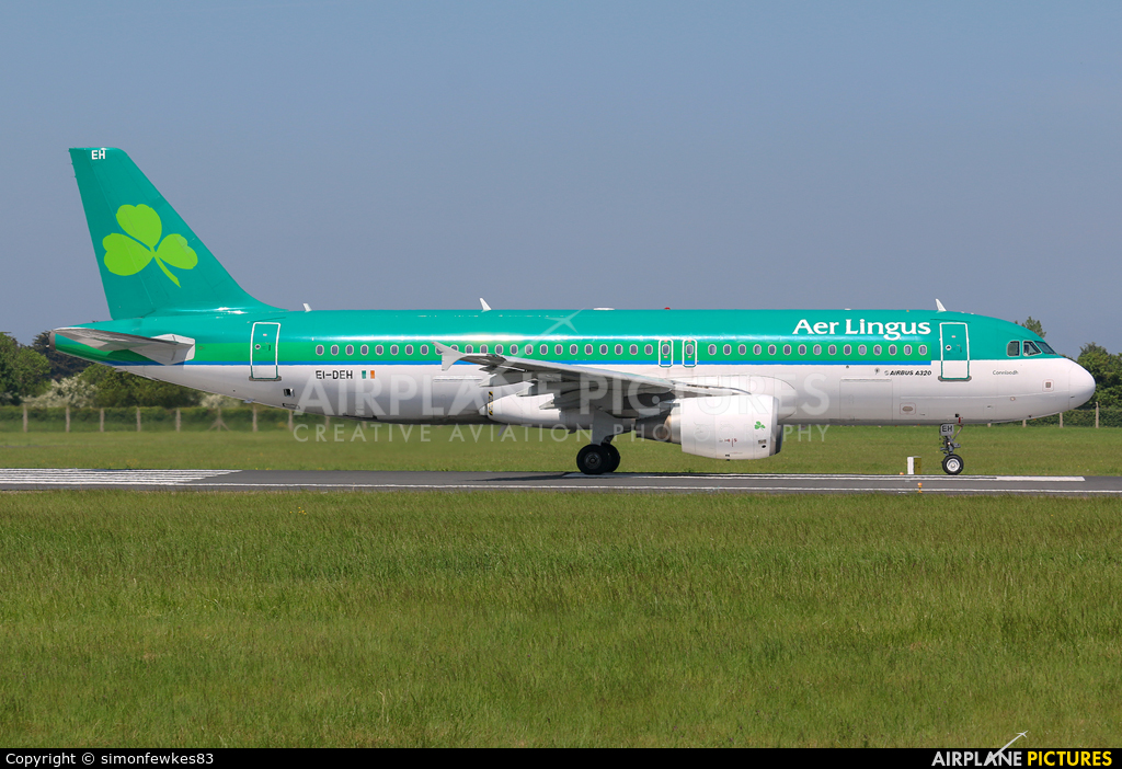 Aer Lingus EI-DEH aircraft at Dublin