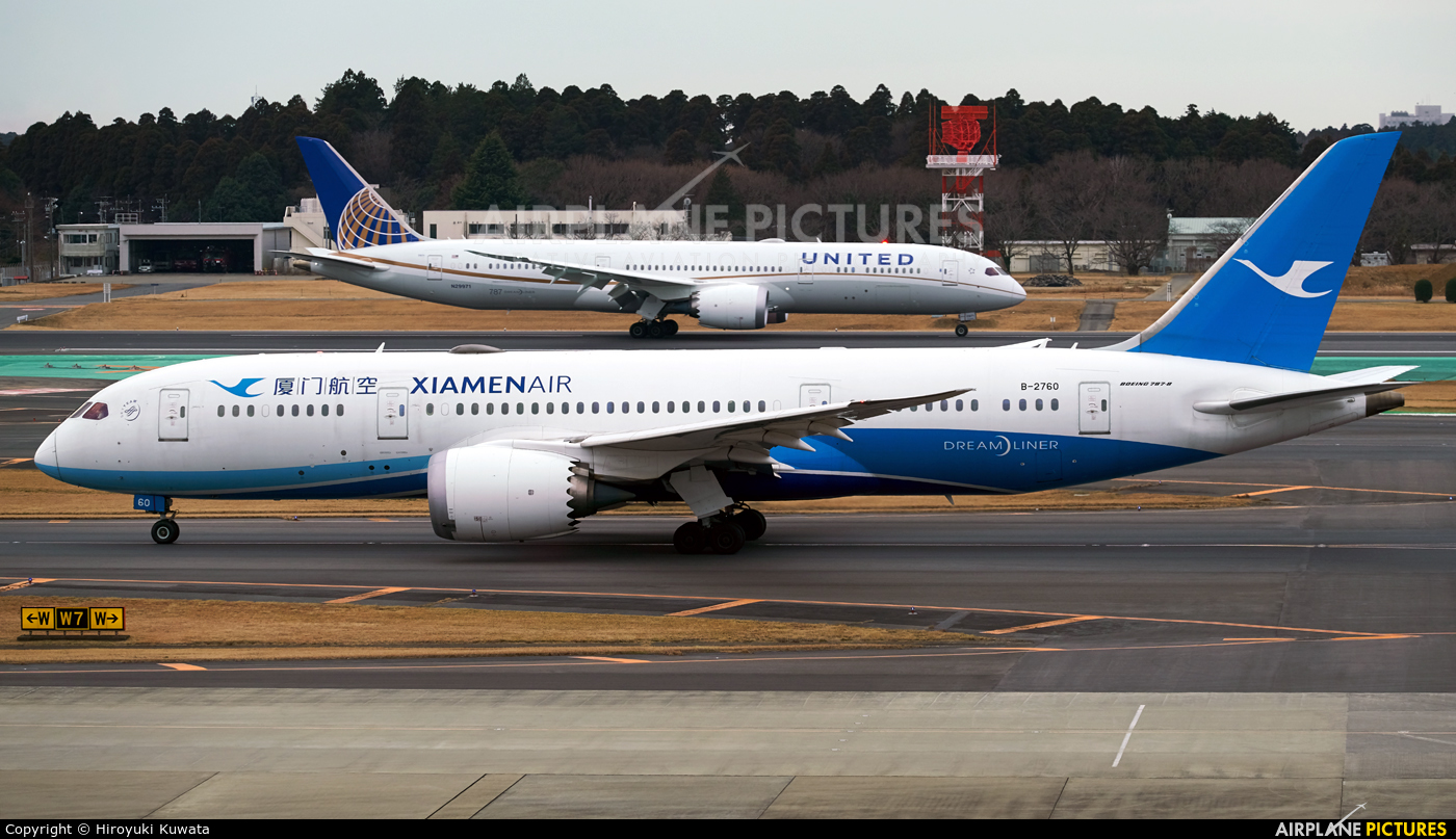 Xiamen Airlines B-2760 aircraft at Tokyo - Narita Intl