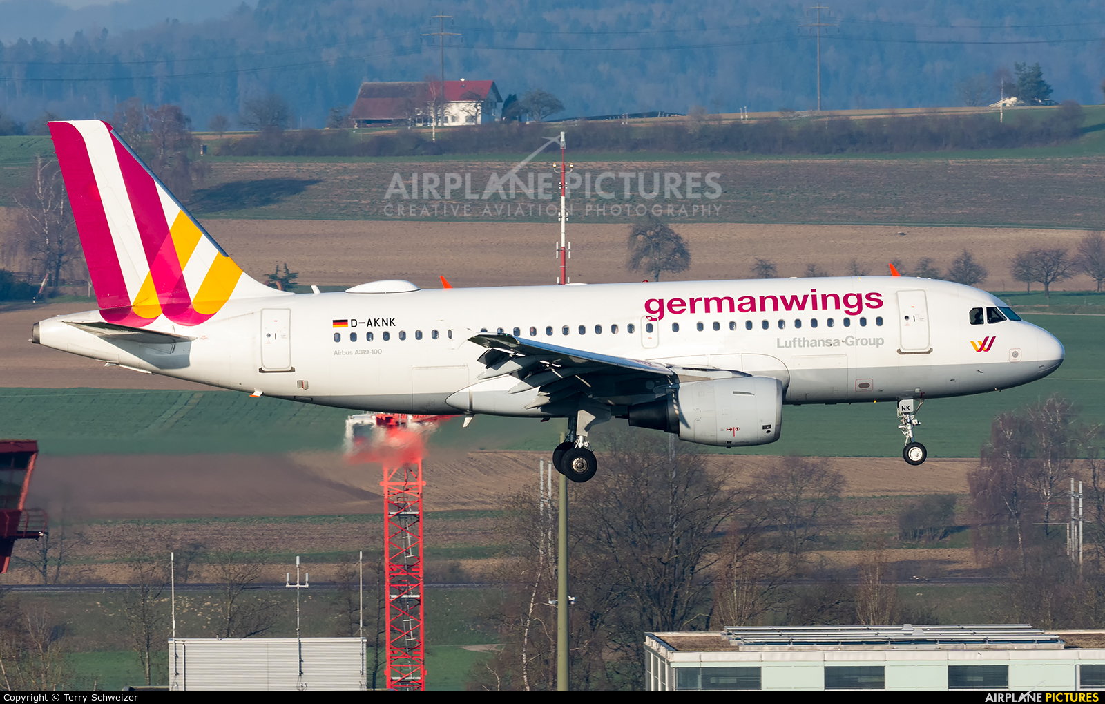 Germanwings D-AKNK aircraft at Zurich