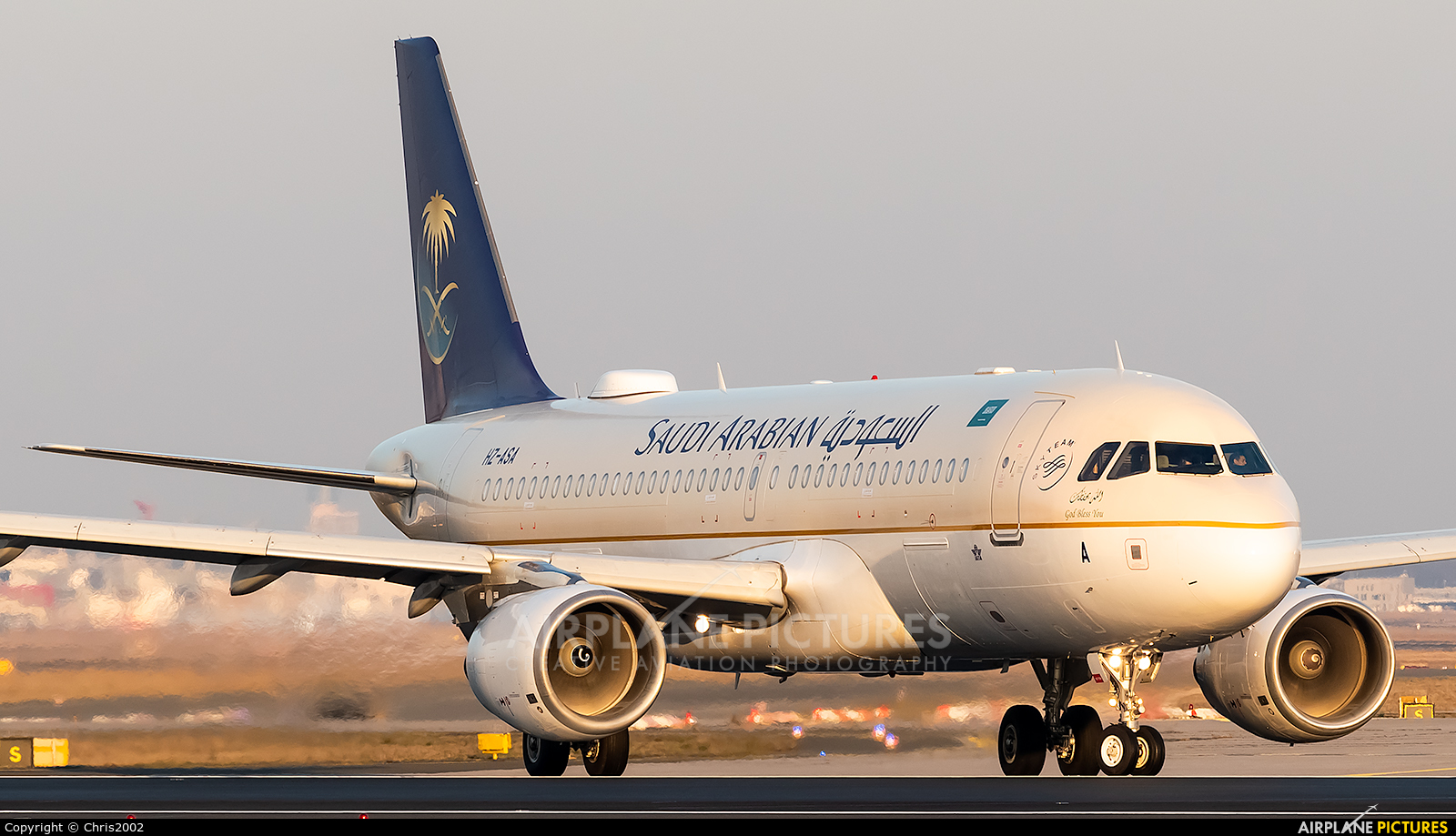 Saudi Arabian Airlines HZ-ASA aircraft at Frankfurt