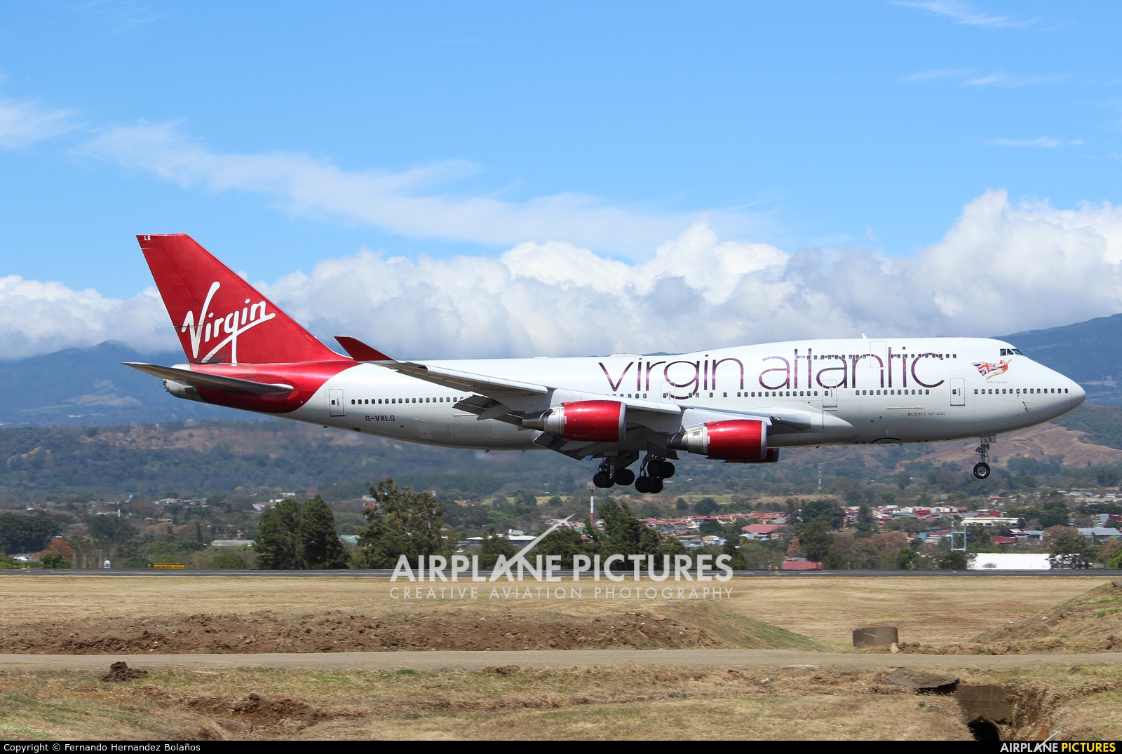 Virgin Atlantic G-VXLG aircraft at San Jose - Juan Santamaría Intl