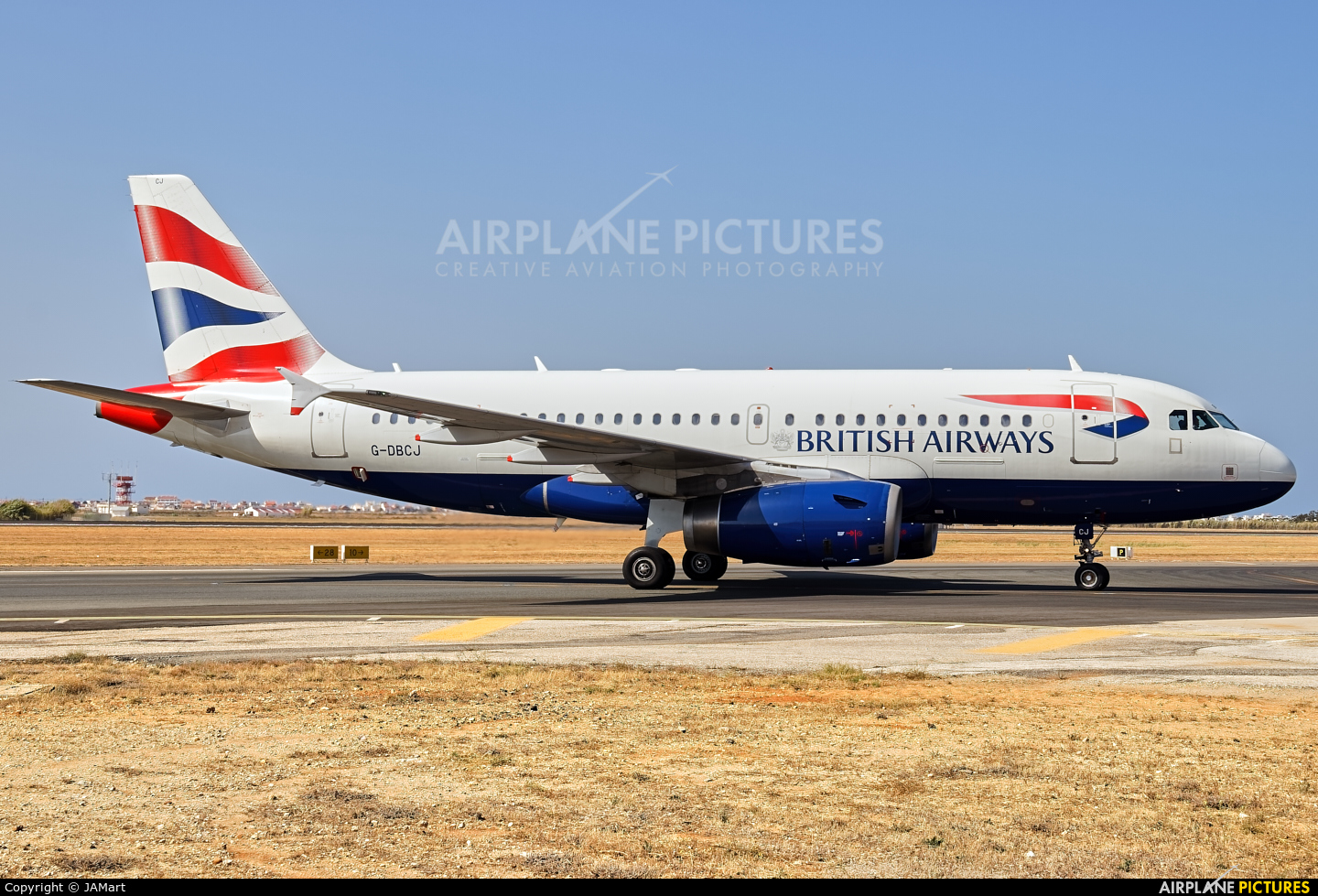 British Airways G-DBCJ aircraft at Faro