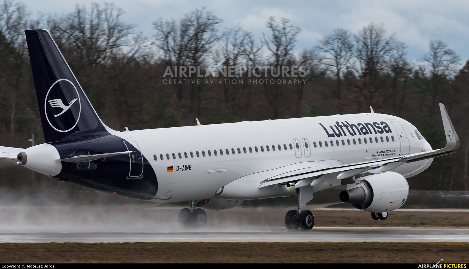 Lufthansa D-AIWE aircraft at Frankfurt