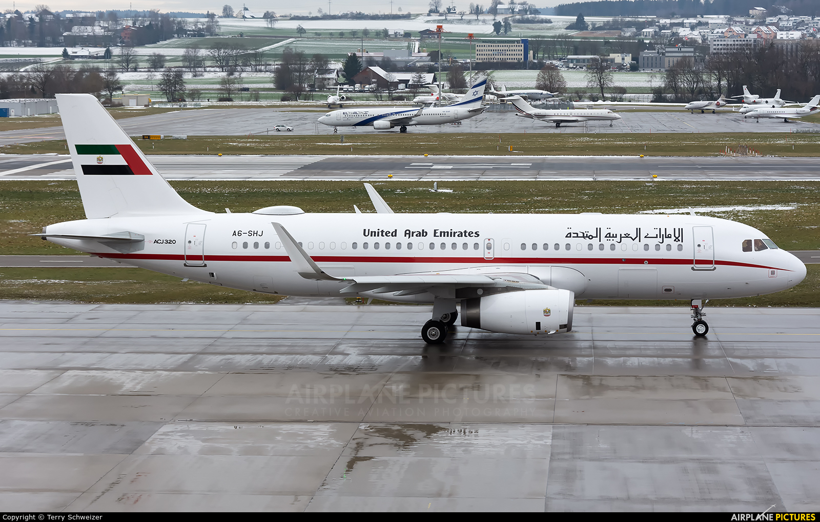 United Arab Emirates - Government A6-SHJ aircraft at Zurich