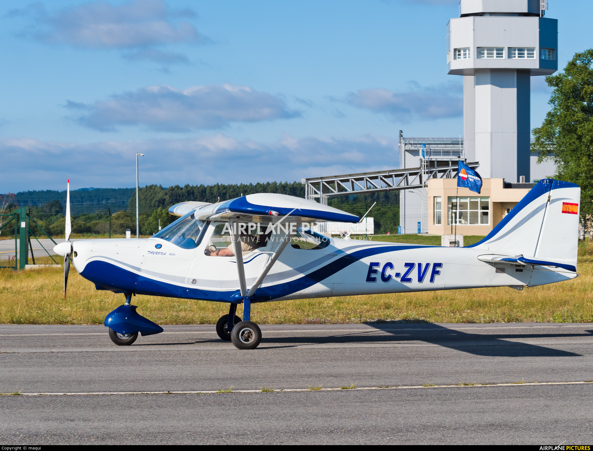 Private EC-ZVF aircraft at Lugo - Rozas