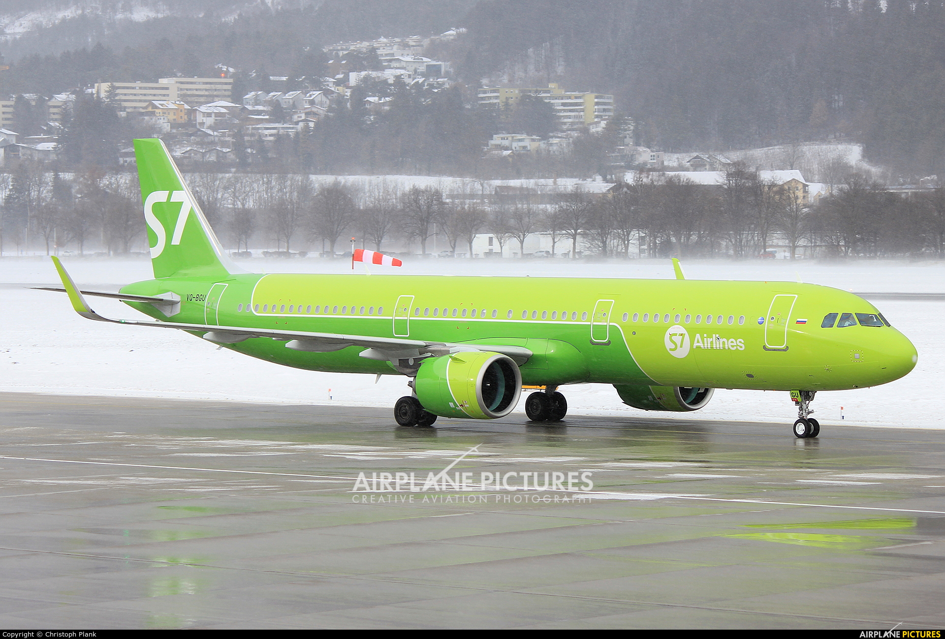 S7 Airlines VQ-BGU aircraft at Innsbruck