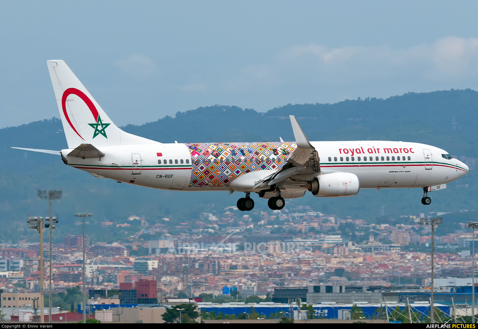 Royal Air Maroc CN-RGF aircraft at Barcelona - El Prat