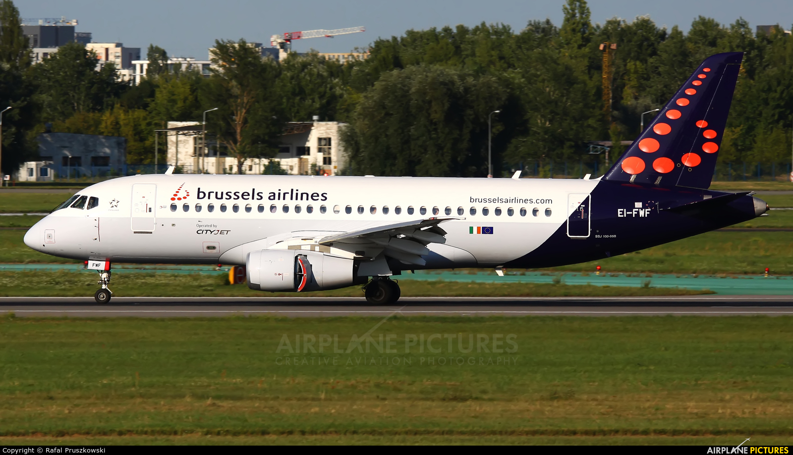 Brussels Airlines EI-FWF aircraft at Warsaw - Frederic Chopin