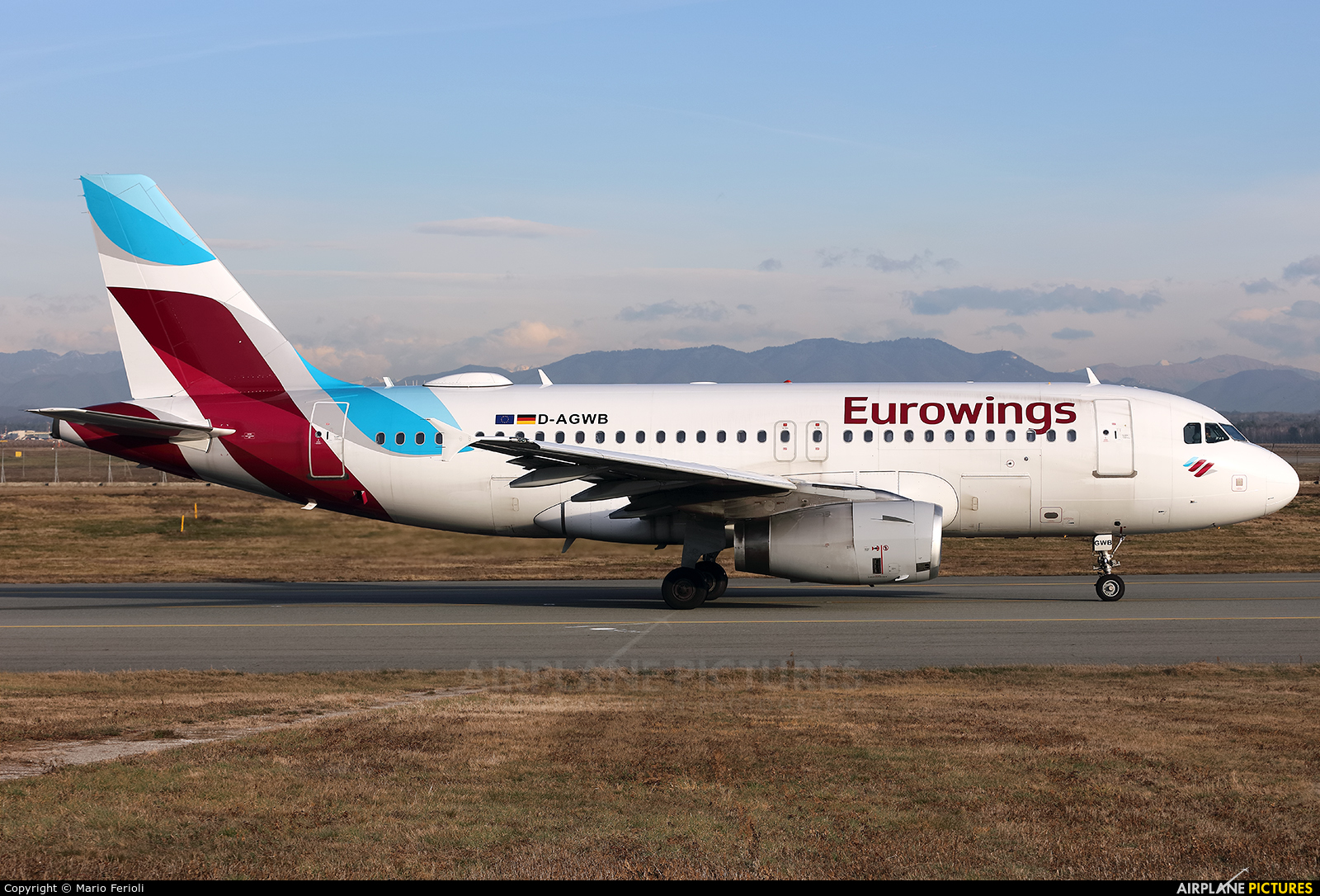 Eurowings D-AGWB aircraft at Milan - Malpensa