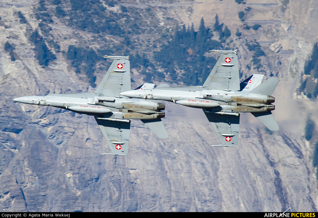 Switzerland - Air Force J-5012 aircraft at Axalp - Ebenfluh Range