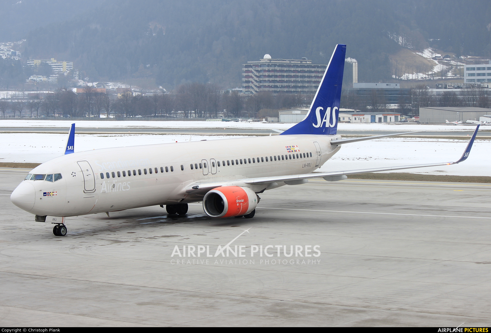 SAS - Scandinavian Airlines LN-RRJ aircraft at Innsbruck