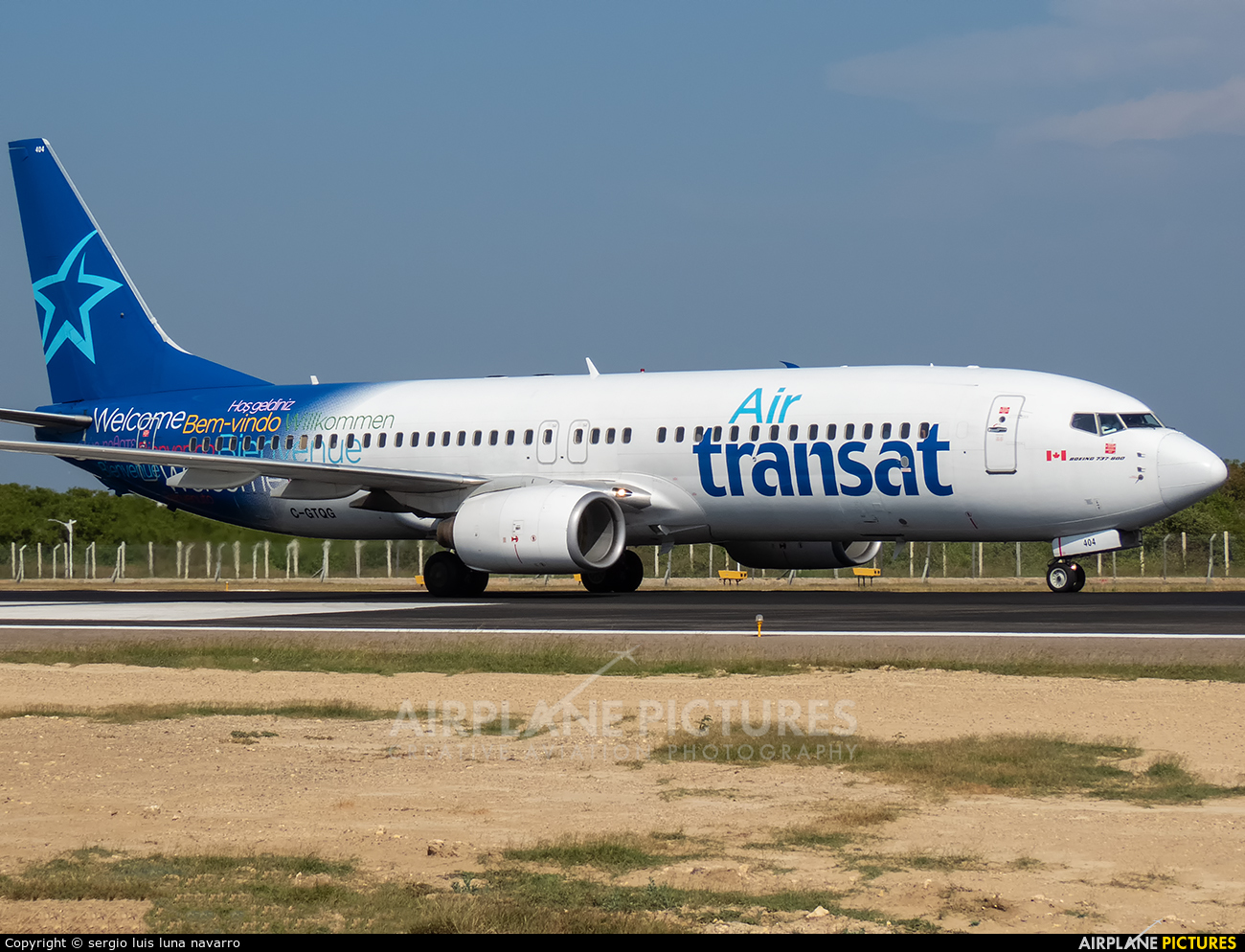 C Gtqg Air Transat Boeing 737 800 At Cartagena Rafael