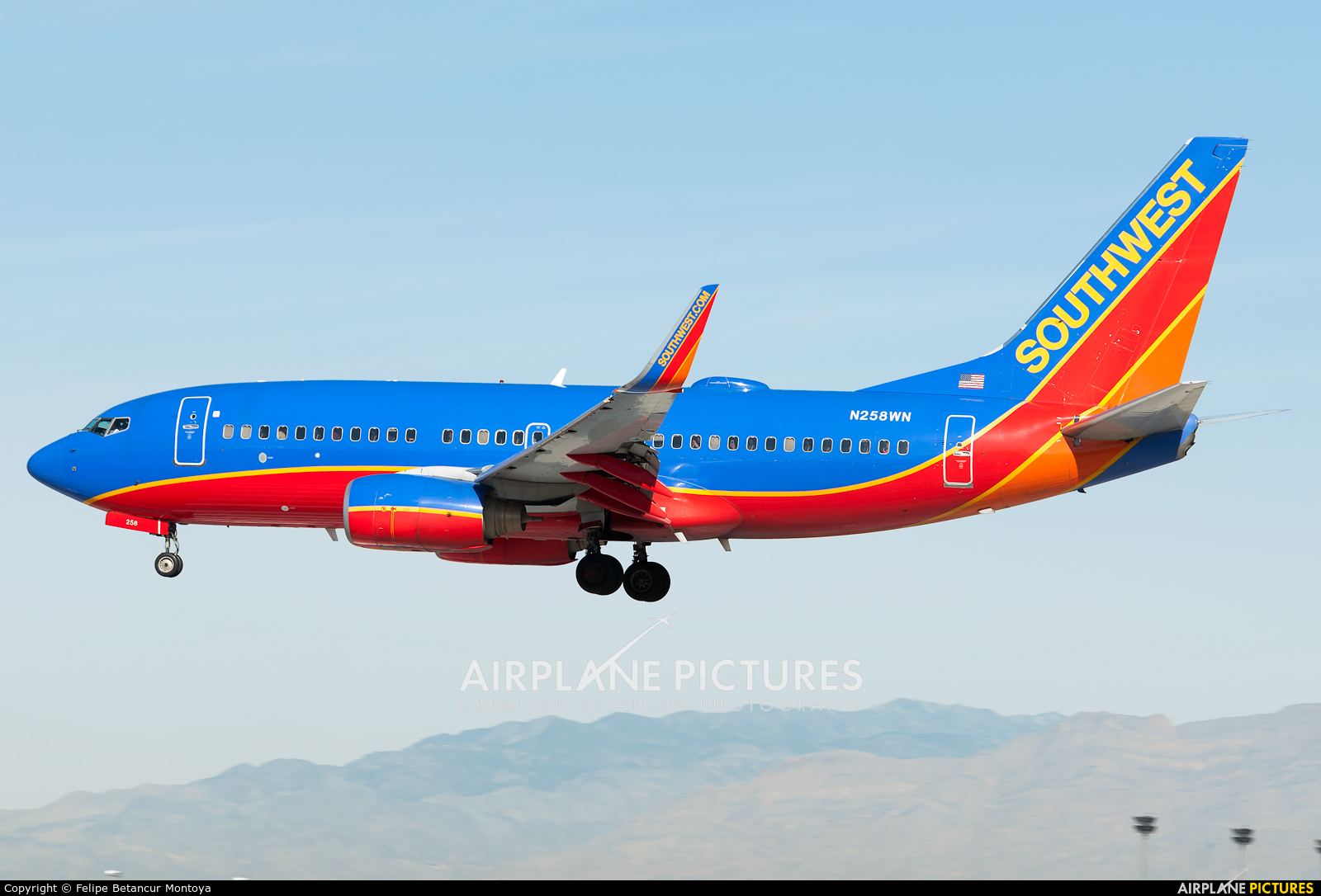 Southwest Airlines N258WN aircraft at Las Vegas - McCarran Intl