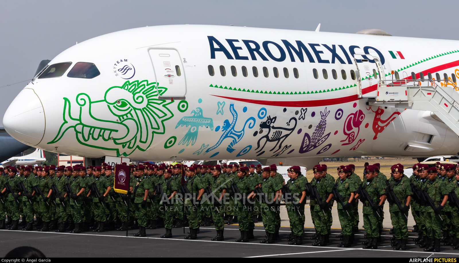 Aeromexico XA-ADL aircraft at Santa Lucia AB