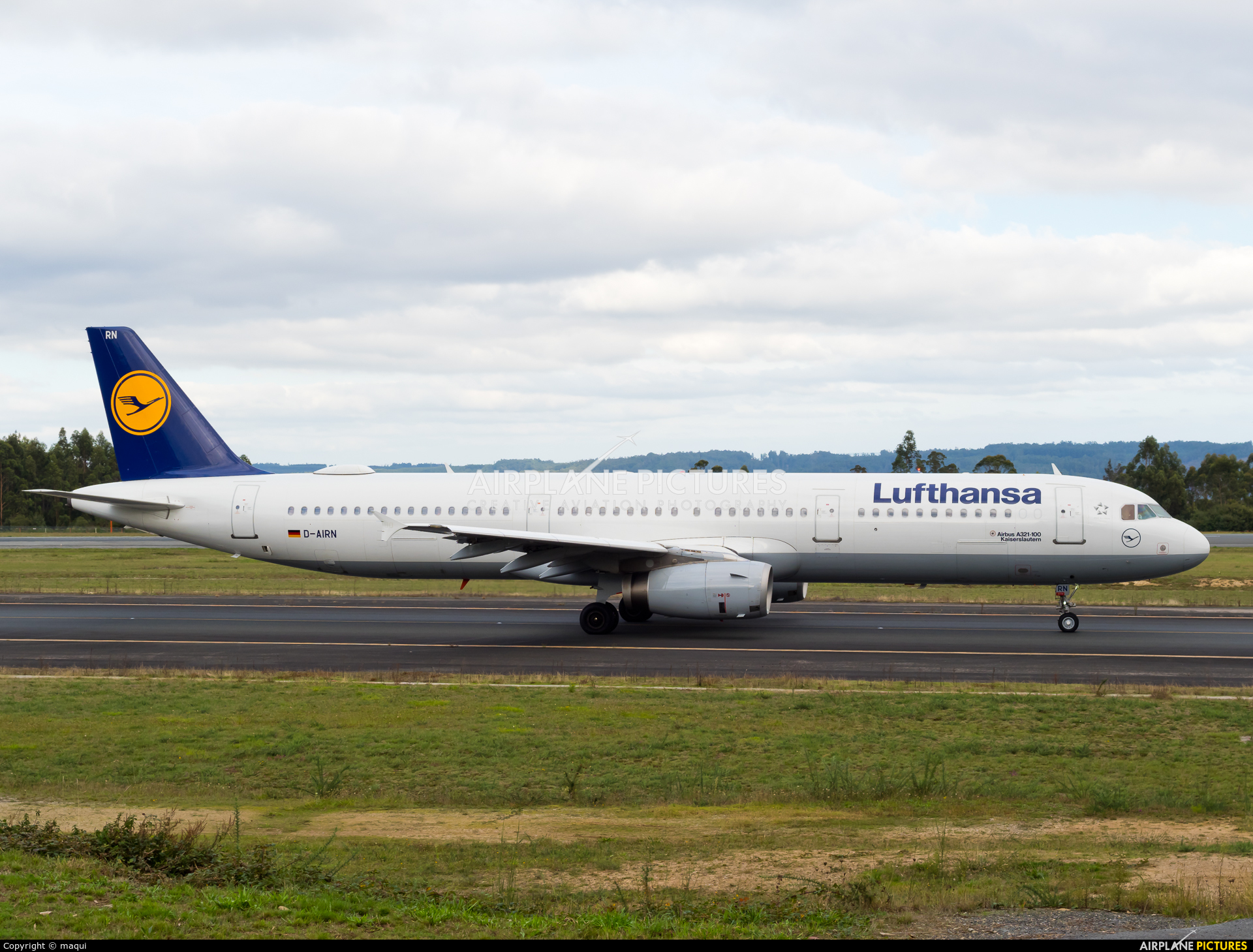 Lufthansa D-AIRN aircraft at Santiago de Compostela
