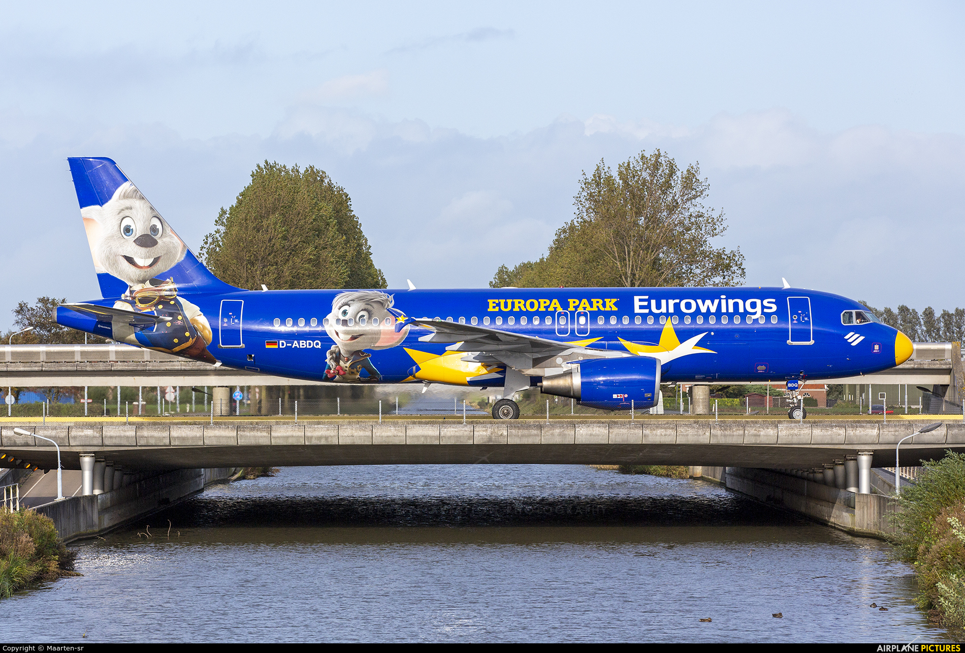 Eurowings D-ABDQ aircraft at Amsterdam - Schiphol