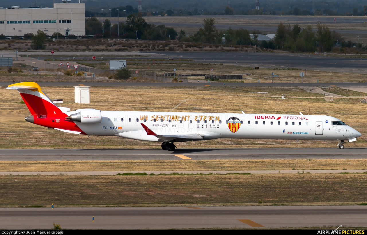Air Nostrum - Iberia Regional EC-MXA aircraft at Madrid - Barajas
