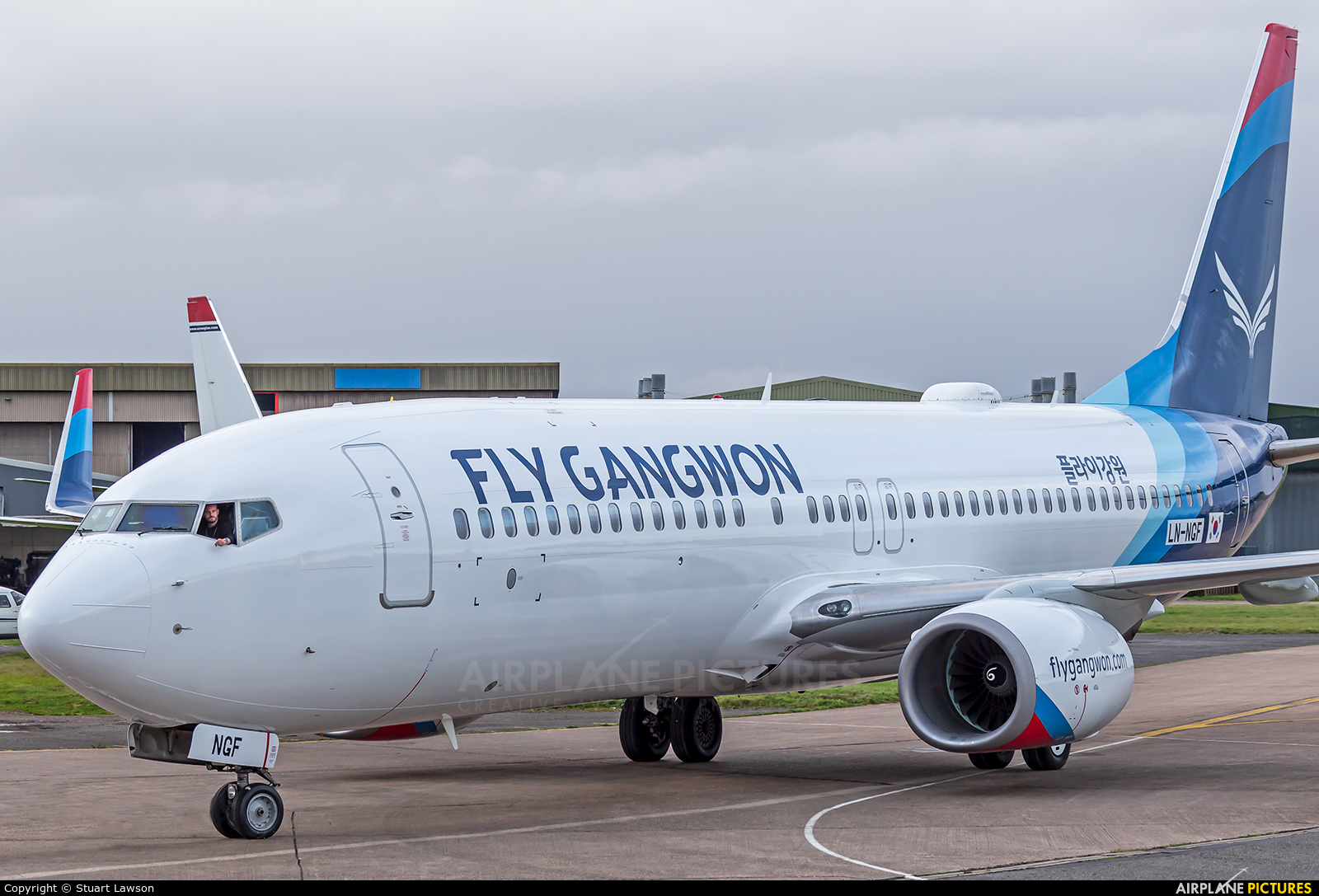 Fly Gangwon LN-NGF aircraft at East Midlands
