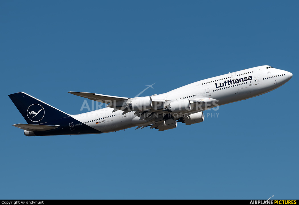 Lufthansa D-ABYA aircraft at Frankfurt