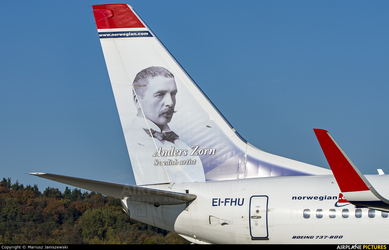 Norwegian Air International EI-FHU aircraft at Kraków - John Paul II Intl
