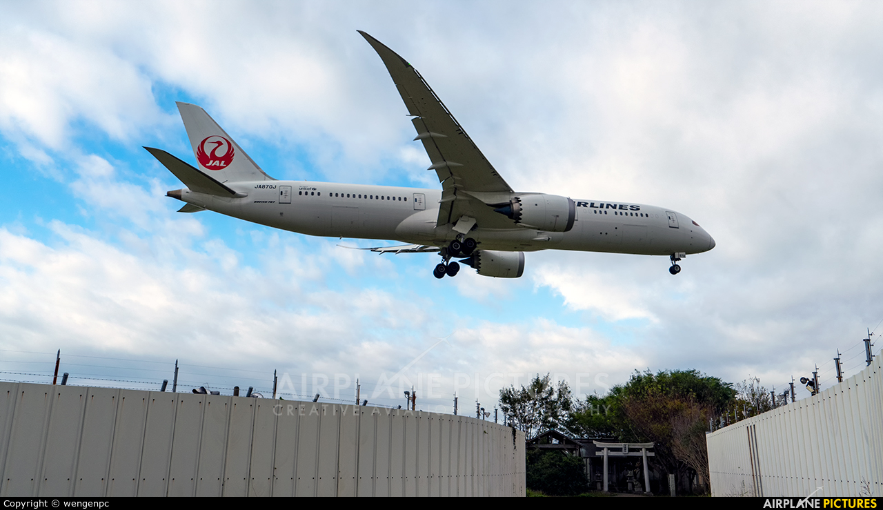 JAL - Japan Airlines JA870J aircraft at Tokyo - Narita Intl