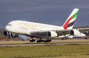 A6-EDF - Emirates Airlines Airbus A380 aircraft