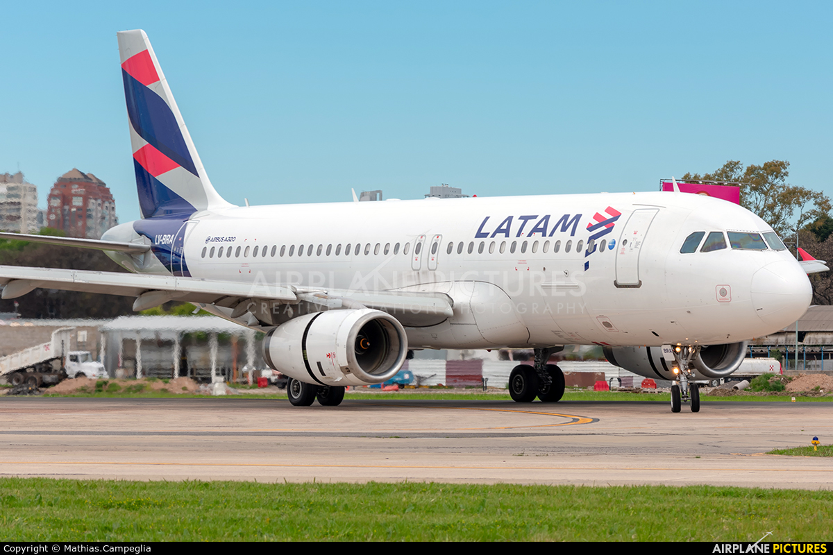 LATAM LV-BRA aircraft at Buenos Aires - Jorge Newbery