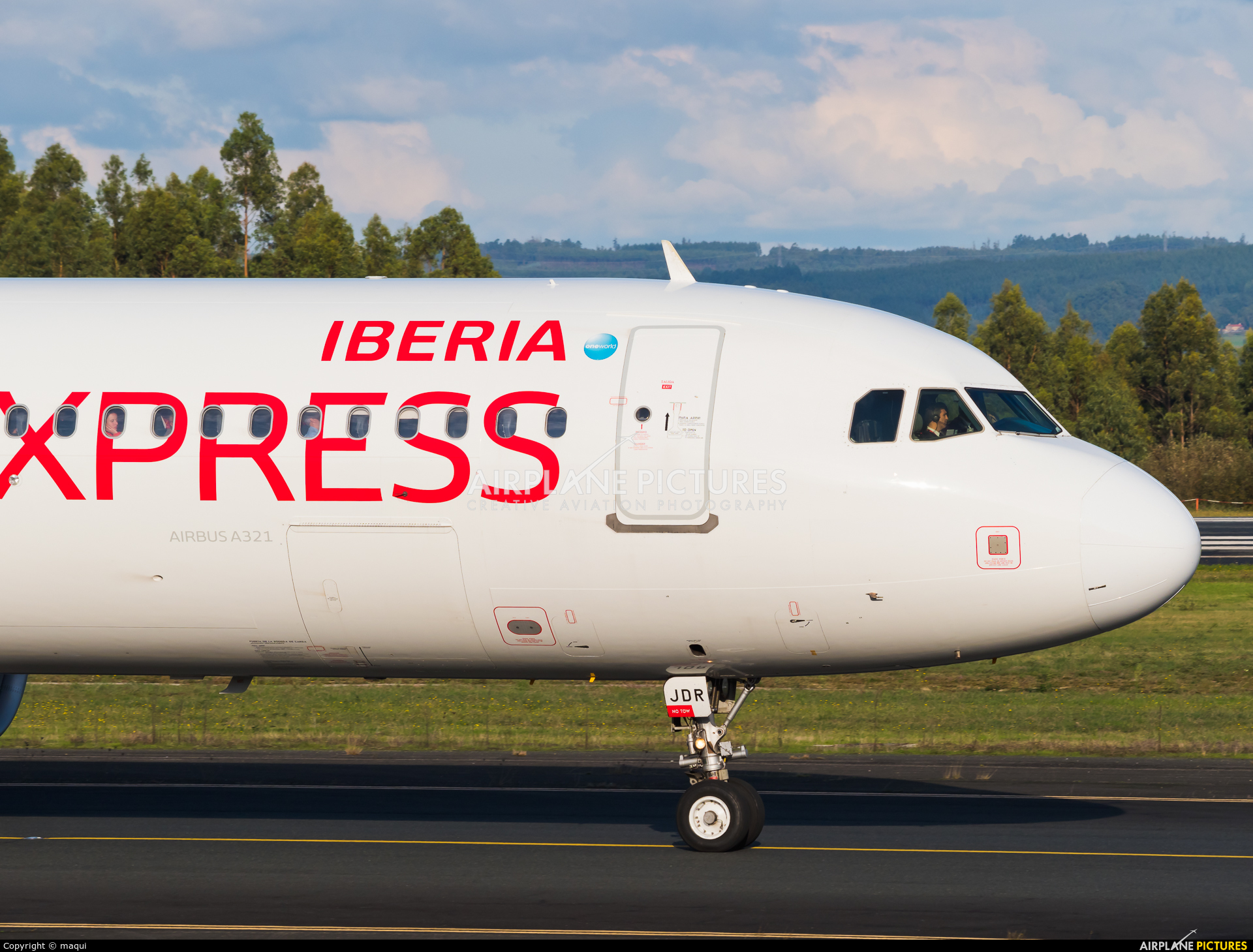 Iberia EC-JDR aircraft at Santiago de Compostela