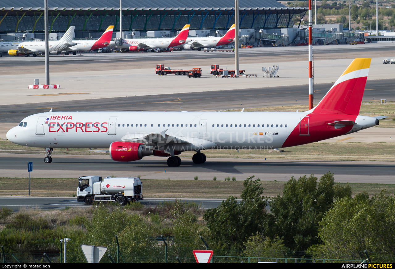 Iberia Express EC-JDM aircraft at Madrid - Barajas