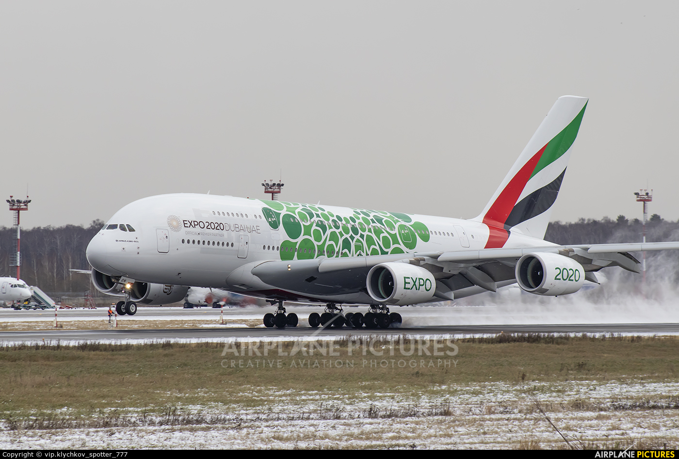 Emirates Airlines A6-EON aircraft at Moscow - Domodedovo