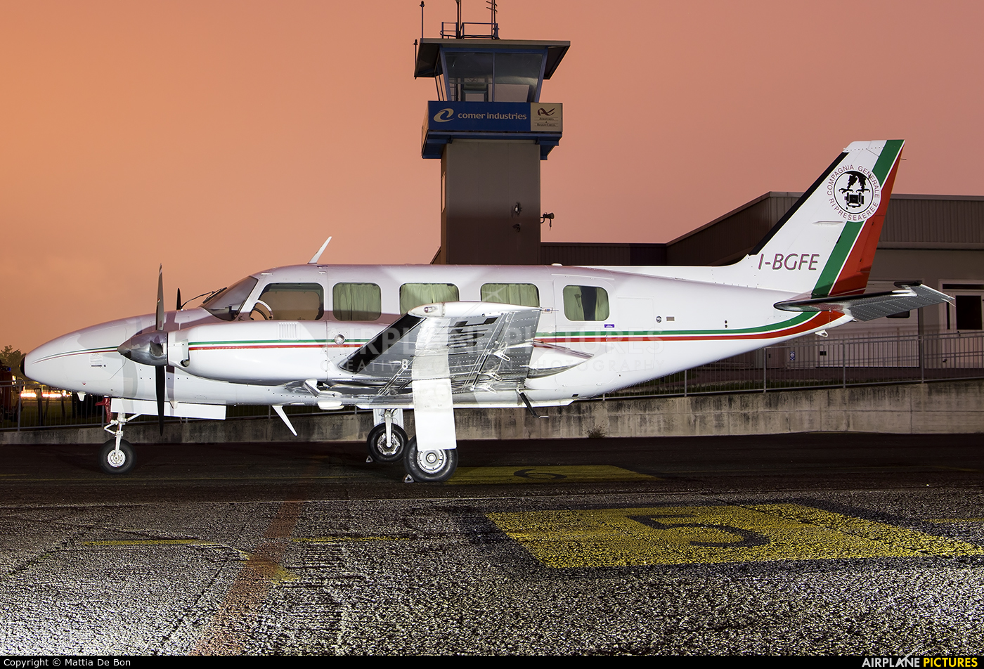 Private I-BGFE aircraft at Reggio Emilia