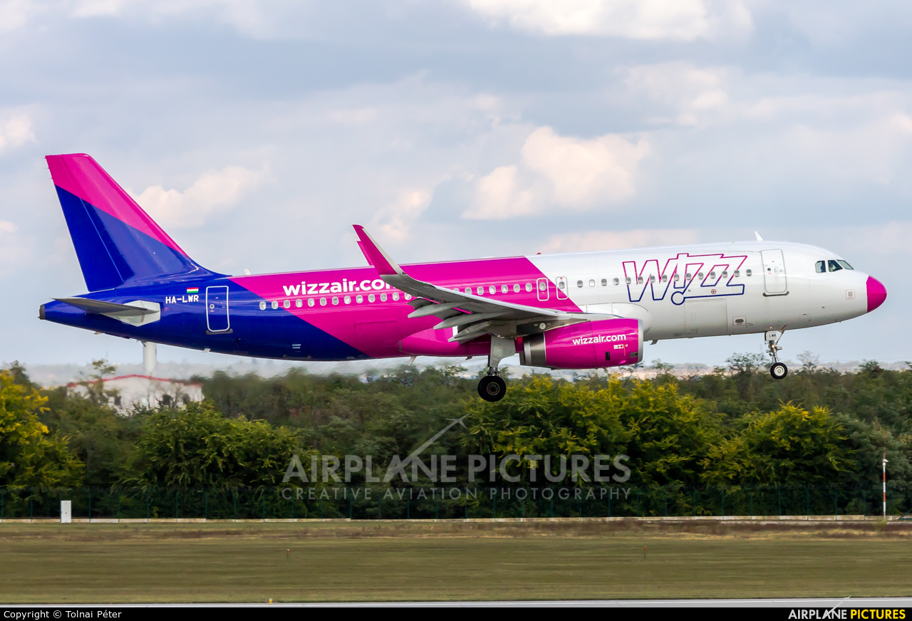 Wizz Air HA-LWR aircraft at Budapest Ferenc Liszt International Airport