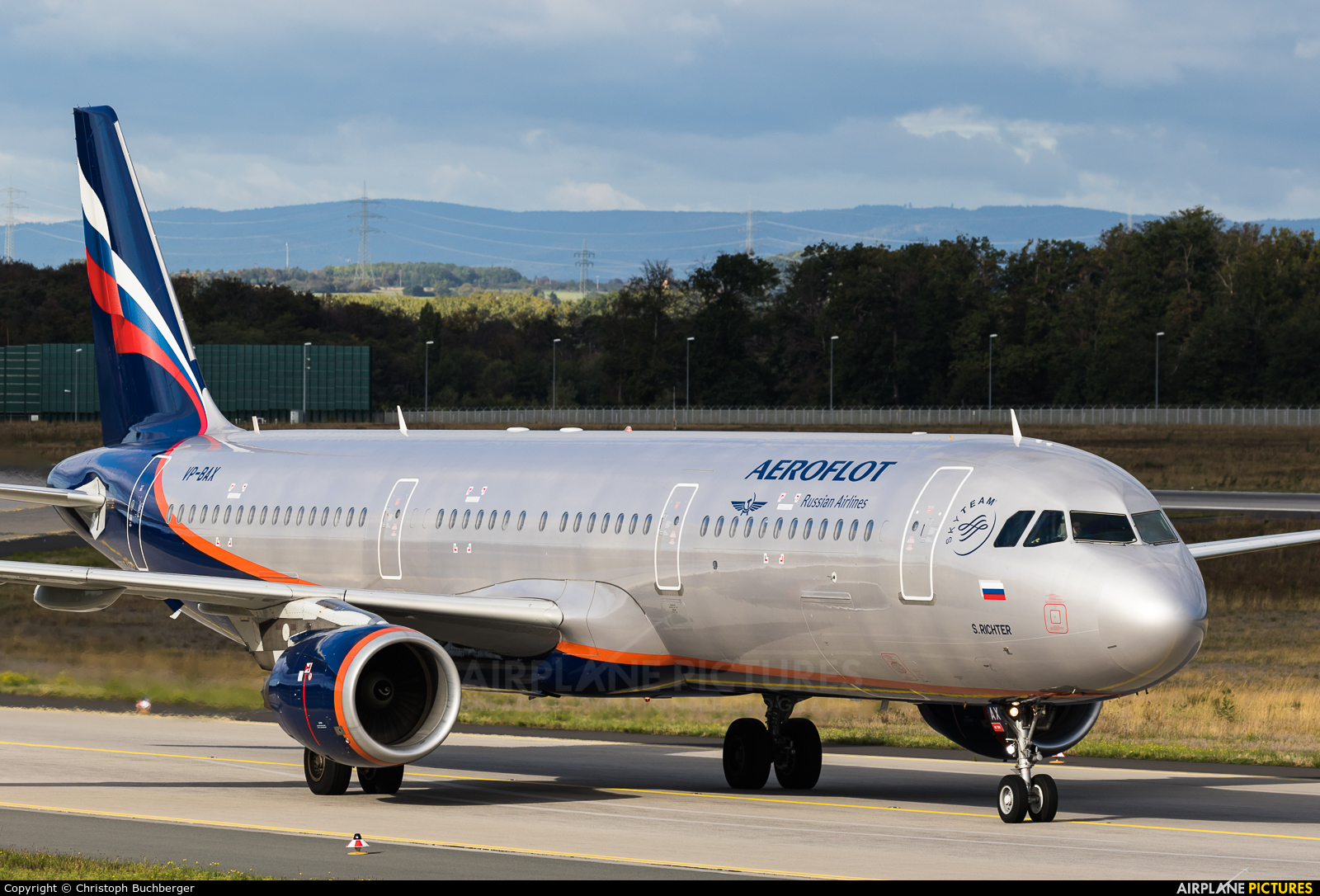 Aeroflot VP-BAX aircraft at Frankfurt