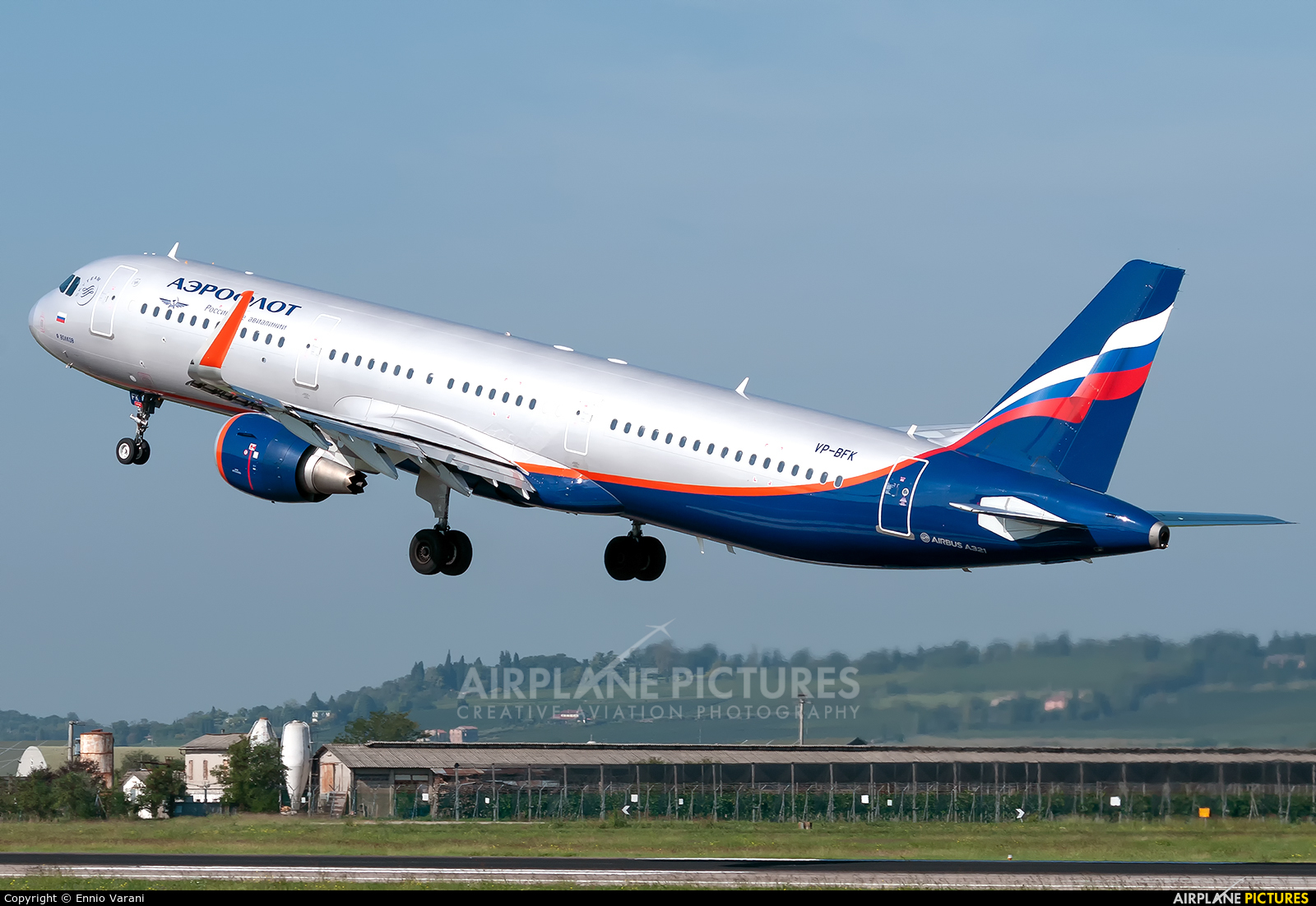 Aeroflot VP-BFK aircraft at Verona - Villafranca