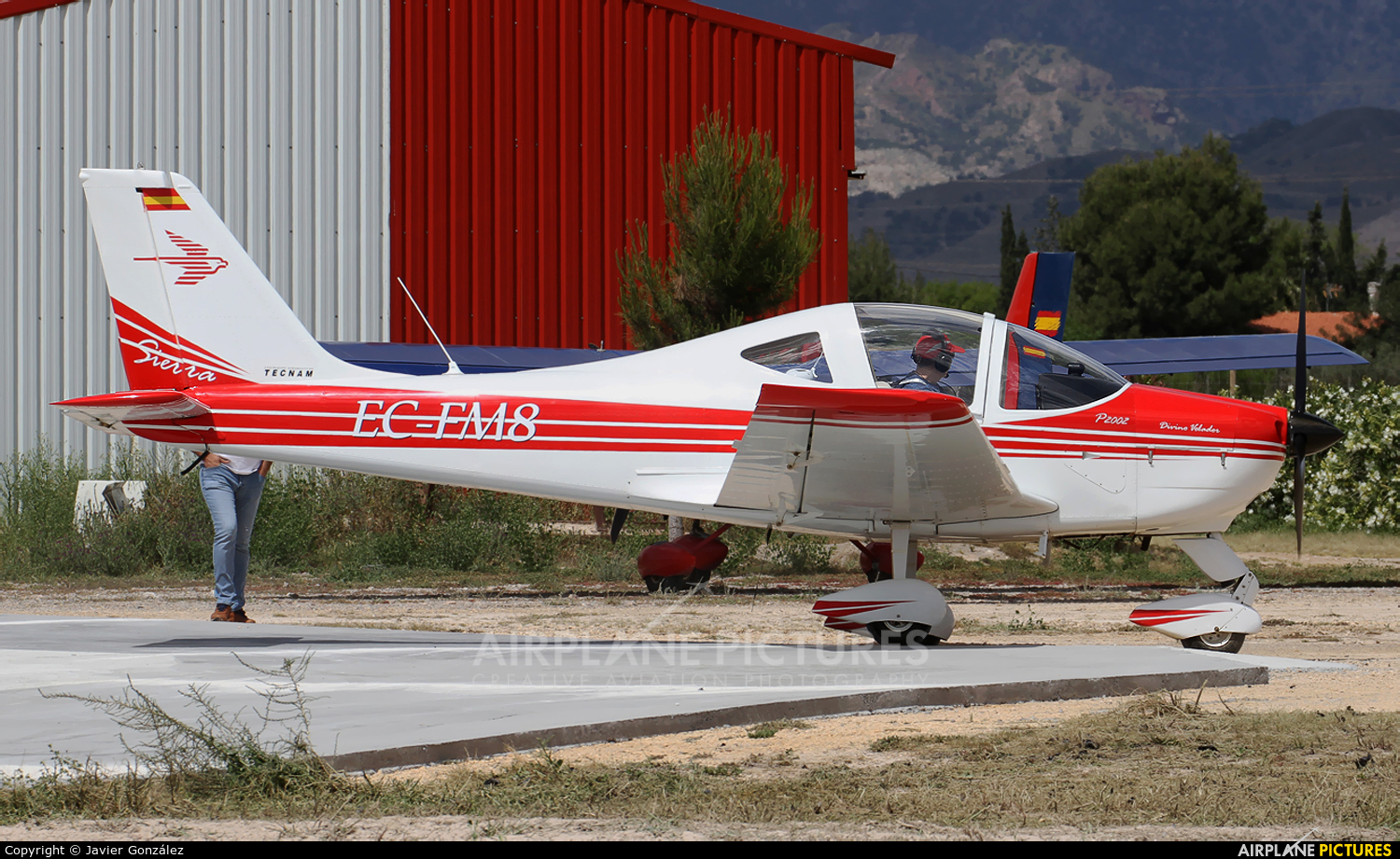 Private EC-FM8 aircraft at Totana