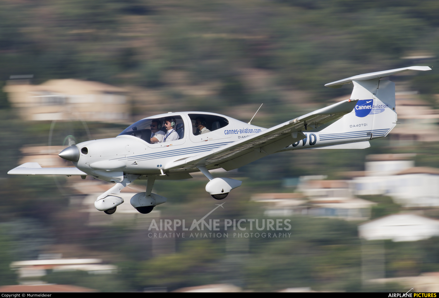 Private F-GUVQ aircraft at Cannes - Mandelieu