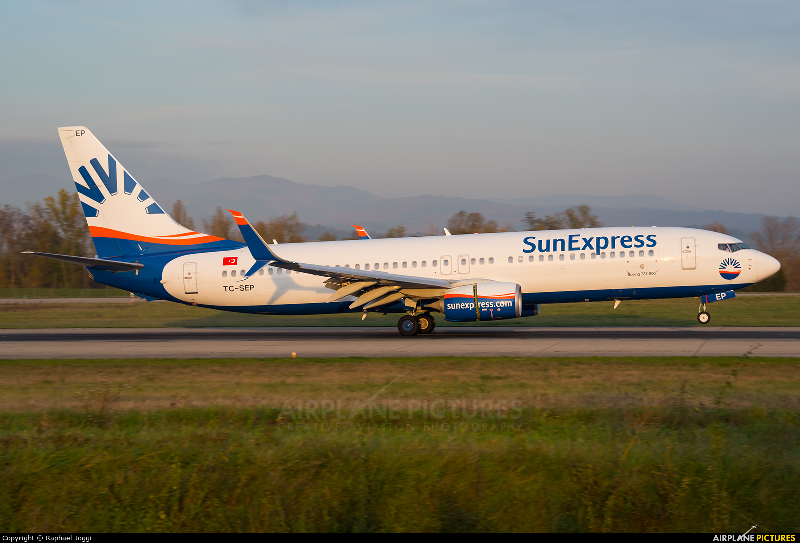 SunExpress TC-SEP aircraft at Basel - Mulhouse- Euro