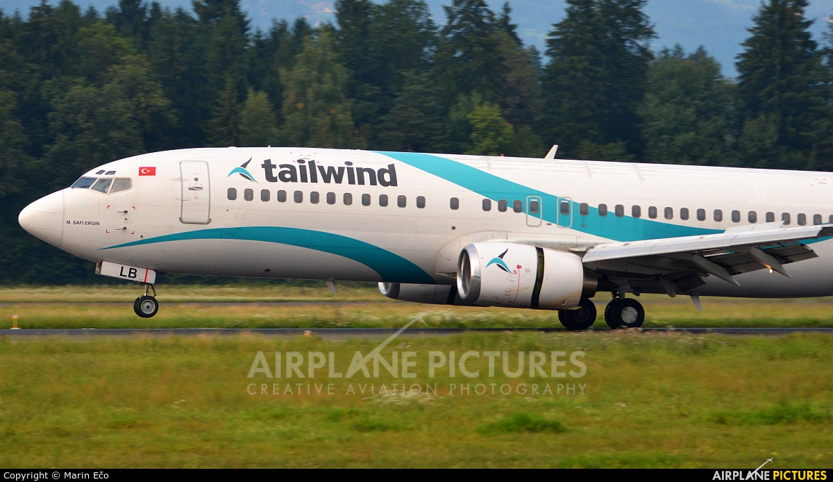 Tailwind Airlines TC-TLB aircraft at Ljubljana - Brnik