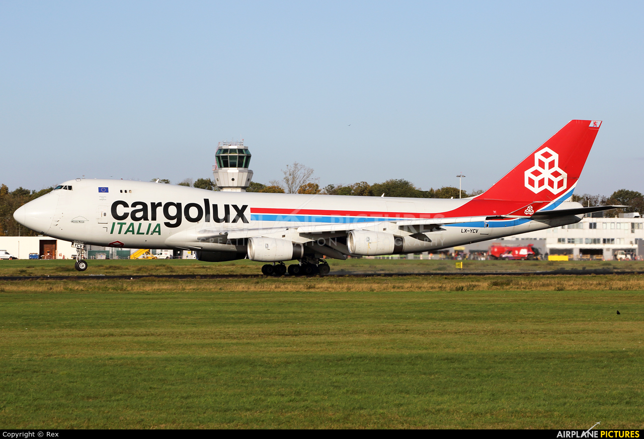 Cargolux Italia LX-YCV aircraft at Maastricht - Aachen